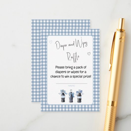Blue Baby Soda Ready to POP Diaper or Wipes  エンクロージャーカード (正面/裏面インサイチュ)