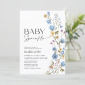 Blue Baby Sprinkle Invitation  招待状 (スタンド正面)