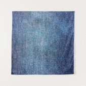 Blue background, denim jeans texture background. D タペストリー (正面(横))