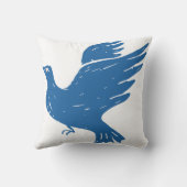 Blue bairds pillow クッション (裏面)