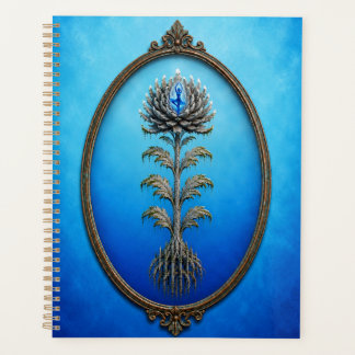 Blue Ballerina Stone Flower Notebook プランナー手帳