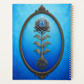 Blue Ballerina Stone Flower Notebook プランナー手帳 (裏面)