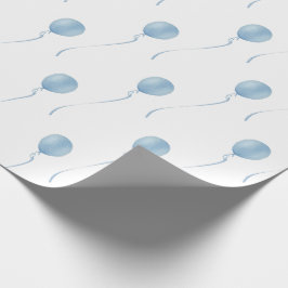Blue balloon Gift Wrapping Cadeaupapier  ラッピングペーパー