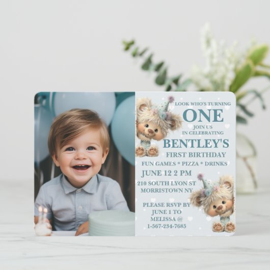 Blue Balloon Hedgehog Celebration 招待状 (スタンド正面)