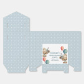 Blue Balloon Hedgehogs Celebration フェイバーボックス (見開き)