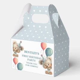 Blue Balloon Hedgehogs Celebration フェイバーボックス