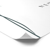 Blue Balloons First誕生日ウェルカムサインポスター ポスター (角)