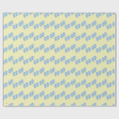 blue balloons on cream XL gift wrap ラッピングペーパー (フラット)