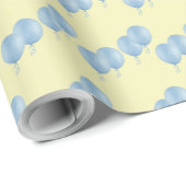 blue balloons on cream XL gift wrap ラッピングペーパー (ロールコーナー)