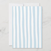 Blue Balloons Teddy Bear Birthday Thank You Card サンキューカード (裏面)