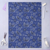 Blue Bandana Western Cowboy Adventure Ranch Fun 薄葉紙 (クラフト)