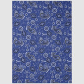 Blue Bandana Western Cowboy Adventure Ranch Fun 薄葉紙 (正面)