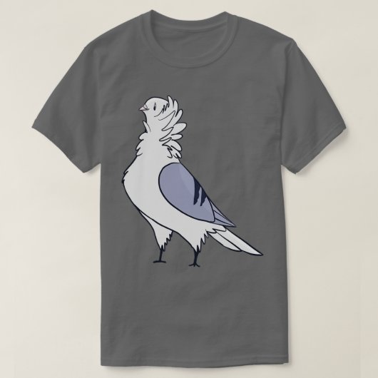 Blue Bar Old German Owl Pigeon 2 Tシャツ (デザイン正面)