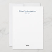 Blue Baroque Heart with Gilded Ornamental Frame シーズンカード (裏面)