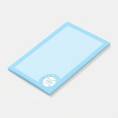 Blue Baseball Personalized Kids Notes  ポストイット (アングル)