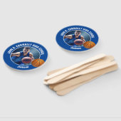 Blue Basketball Player Photo High School Spirit ハンドファン (組立なし)