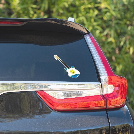Blue Bass wearing a Happy Face Shirt Sticker シール (車体側面)