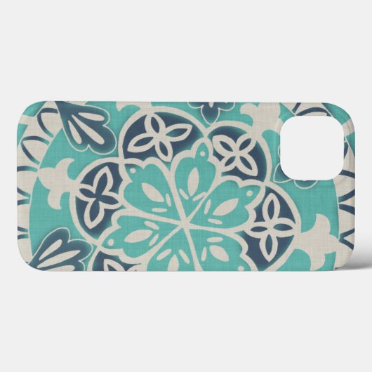Blue Batik Tile I Case-Mate iPhoneケース (裏面 (横))