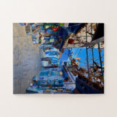 Blue Bazaar Alley | Chefchaouen, Morocco ジグソーパズル (横)