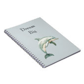 Blue Beach Ocean Dolphin ノートブック (右側)