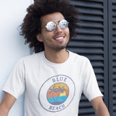 Blue Beach, Puerto Rico Faded Classic Style Tシャツ