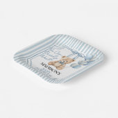 Blue Bear Baby Shower  ペーパープレート (傾斜あり)