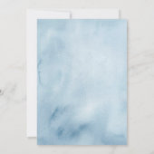 Blue Bear Baptism & First Birthday Invitation 招待状 (裏面)