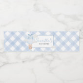 Blue Bear Bearly Wait Baby Shower ペットボトルラベル (シングルラベル)