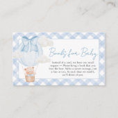 Blue Bear Bearly Wait Baby Shower Books for Baby エンクロージャーカード (正面)