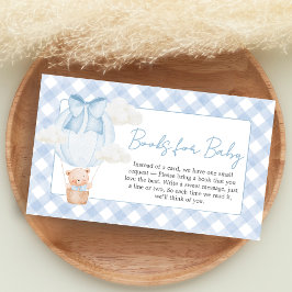 Blue Bear Bearly Wait Baby Shower Books for Baby エンクロージャーカード