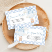 Blue Bear Bearly Wait Baby Shower Books for Baby エンクロージャーカード