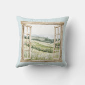 Blue Believe Wild Flowers クッション (裏面)