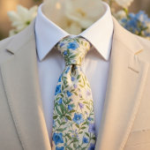 Blue Bellflower Meadow ネクタイ