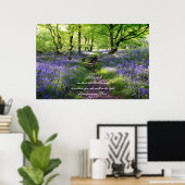 Blue bells forest, Christian poster, psalm 89 ポスター (ホームオフィス)
