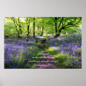 Blue bells forest, Christian poster, psalm 89 ポスター (正面)