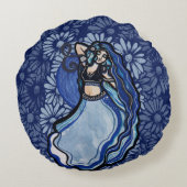 Blue Belly Dancer                              ラウンドクッション (裏面)