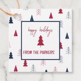 Blue Berry Holiday Gift/Favor Tags フェイバータグ