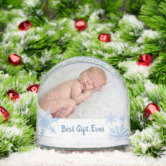 Blue Best Gift Ever Double Photo (クリスマス)