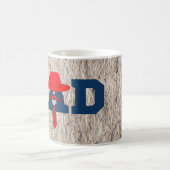 Blue best grandpa ever the times コーヒーマグカップ (中央)