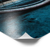 Blue Bicycle in Paris Photo Art フォトプリント (角)