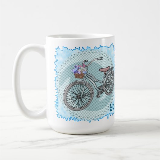 Blue Bike コーヒーマグカップ (左)
