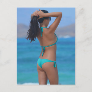 Blue Bikini Girlの写真 ポストカード
