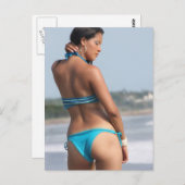 Blue Bikini Girlの写真 ポストカード (正面/裏面)