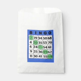 Blue BINGOカードパーティーの好意バッグ フェイバーバッグ