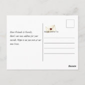 Blue Birdメールボックスの移動案内はがき ポストカード (裏面)