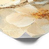 Blue Bird Blossoming Tree Painting ポスター (角)