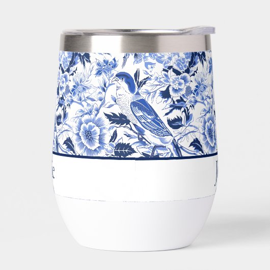 Blue Bird Chinoiserie Monogram  (左面)
