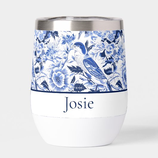 Blue Bird Chinoiserie Monogram  (背面)