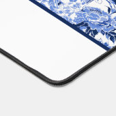 Blue Bird Chinoiserie Monogram デスクマット (コーナー)