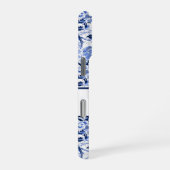 Blue Bird Chinoiserie Monogram iPhoneケース (右側面)